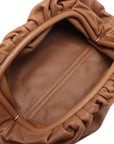 Pre-Loved The Pouch Clutch Leather with Gold Hardware, Tan
