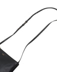 Pre-Loved Trio Crossbody Bag Leather Small with Gold Hardware, Black