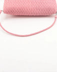 Pre-Loved Matelassé Crystal Cloquè Shoulder Bag Quilted Leather with Silver Hardware, Pink