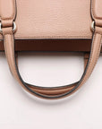 Pre-Loved Soho Tote Leather Small with Gold Hardware, Beige