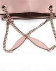 Pre-Loved Soho Shoulder Bag Leather Medium with Gold Hardware, Pink