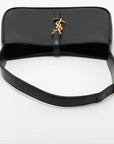 Pre-Loved Le 5 à 7 Shoulder Bag Smooth Leather with Gold Hardware, Black