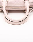 Pre-Loved Boston Bag Handbag Guccissima Leather Mini with Gold Hardware, Light Pink