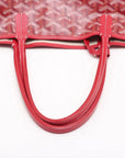 Pre-Loved Saint Louis Tote Goyardine Coated Canvas PM with Silver Hardware, Red