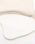Pre-Loved Heritage Triomphe Hobo Shoulder Bag Leather with Gold Hardware, Cream