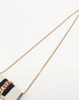 Pre-Loved Sylvie Crossbody Bag Leather Mini with Gold Hardware, White