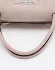 Pre-Loved Vitello Daino Two-Way Tote Handbag Leather with Silver Hardware, Light Pink