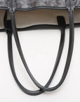 Pre-Loved Saint Louis Tote Goyardine Coated Canvas GM with Silver Hardware, Black