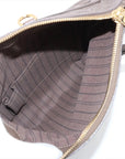 Pre-Loved Petillante Clutch Monogram Leather with Gold Hardware, Taupe