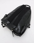 Pre-Loved GG Imprime Backpack Monogram Coated Canvas with Silver Hardware, Black