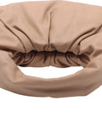 Pre-Loved The Shoulder Pouch Shoulder Bag Leather with Gold Hardware, Beige