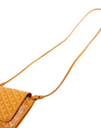 Pre-Loved Plumet Crossbody Bag Goyardine Coated Canvas with Silver Hardware, Yellow