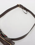 Pre-Loved Ophidia Belt Bag Monogram Coated Canvas Small with Gold Hardware, Beige Ebony