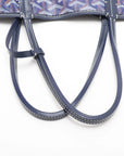 Pre-Loved Saint Louis Tote Goyardine Coated Canvas PM, Navy Blue