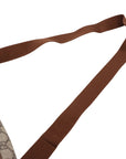 Pre-Loved GG Supreme Belt Bag Monogram Coated Canvas with Gold Hardware, Beige and Ebony
