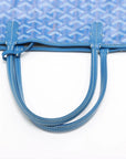 Pre-Loved Saint Louis Tote Goyardine Coated Canvas PM with Silver Hardware, Blue