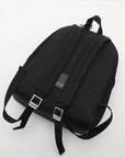 Pre-Loved City Backpack Backpack Canvas Plain with Silver Hardware, Black