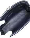 Pre-Loved Timeless Clutch Quilted Leather with Silver Hardware, Black