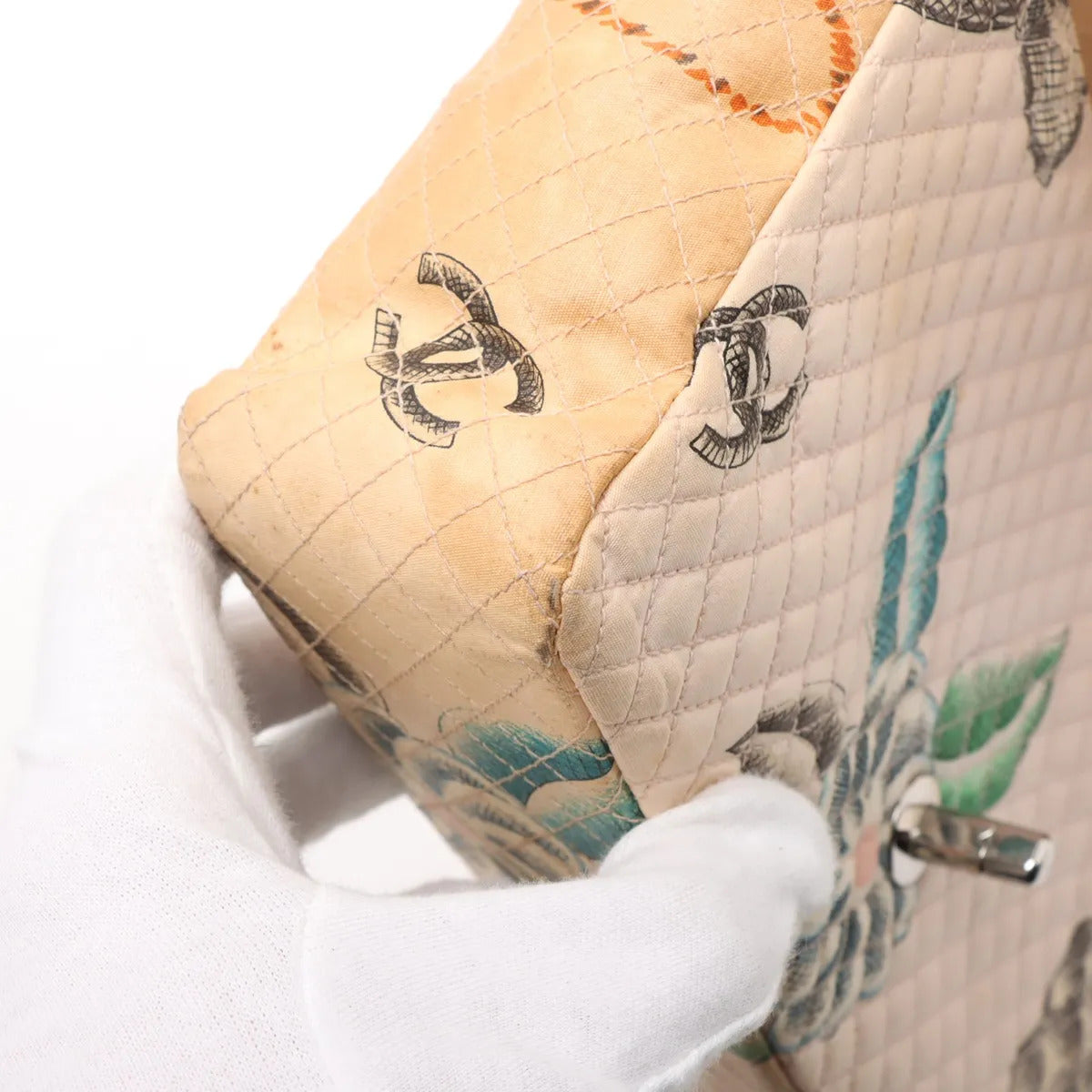 Pre-Owned Chanel Medium Printed CC Flap Bag