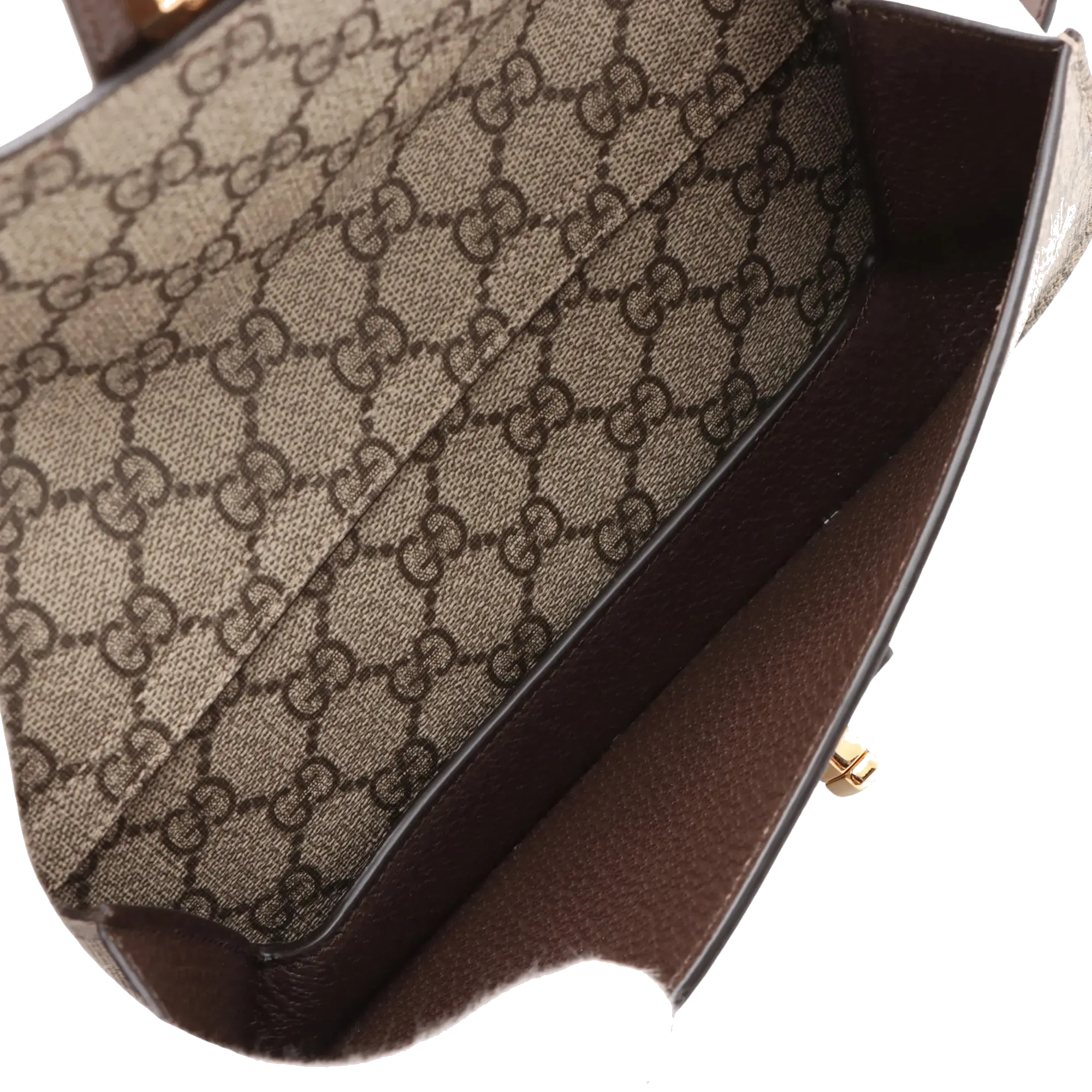 Pre-Loved Blondie Shoulder Bag Monogram Coated Canvas with Gold Hardware, Beige Ebony