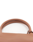 Pre-Loved Bowling Bag Handbag Leather with Gold Hardware, Brown