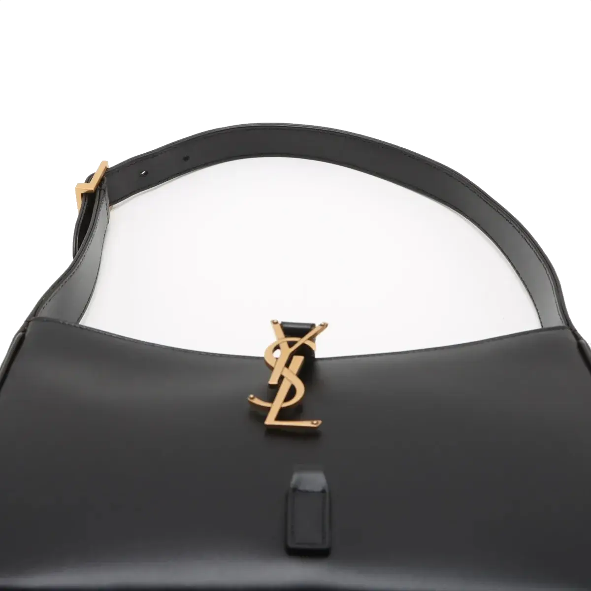 Pre-Loved Le 5 à 7 Hobo Shoulder Bag Leather with Gold Hardware, Black