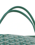 Pre-Loved Saint Louis Tote Goyardine Chevron Coated Canvas GM, Green