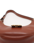 Pre-Loved Ava Triomphe Shoulder Bag Leather Small with Gold Hardware, Tan
