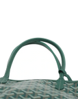 Pre-Loved Anjou Mini Tote Goyardine Coated Canvas Mini, Green
