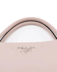Pre-Loved Vitello Daino Two-Way Tote Handbag Leather with Silver Hardware, Light Pink