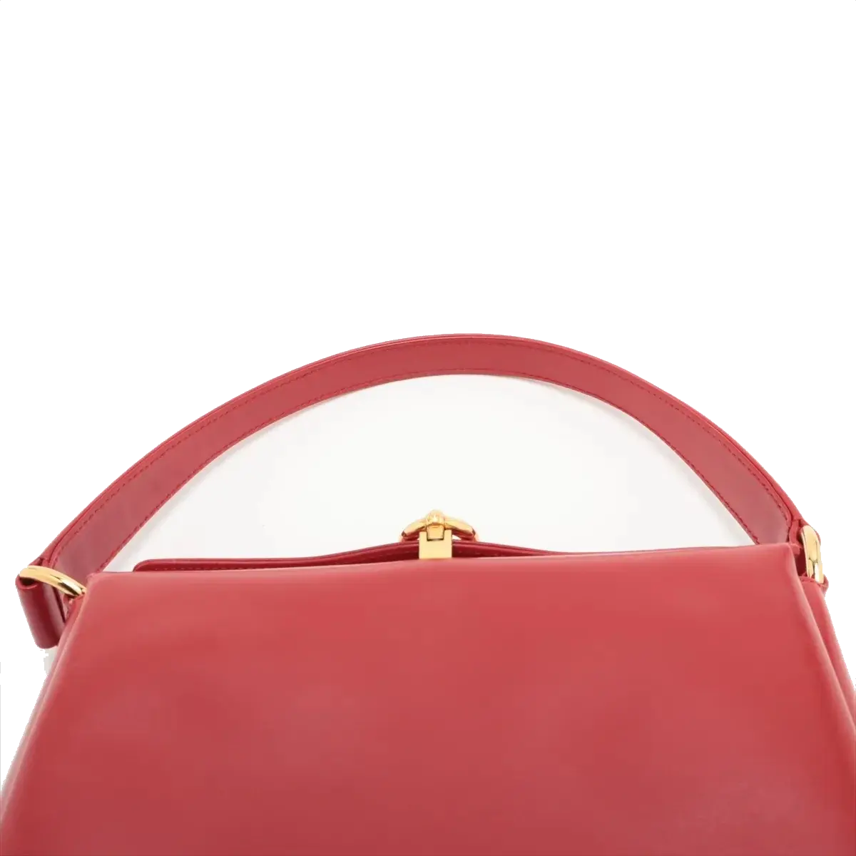 Pre-Loved Handbag Leather with Gold Hardware, Red