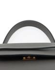 Pre-Loved Belt Bag Handbag Leather Micro with Gold Hardware, Gray