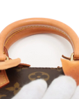 Pre-Loved Mini Speedy Handbag Monogram Coated Canvas Mini with Gold Hardware, Brown