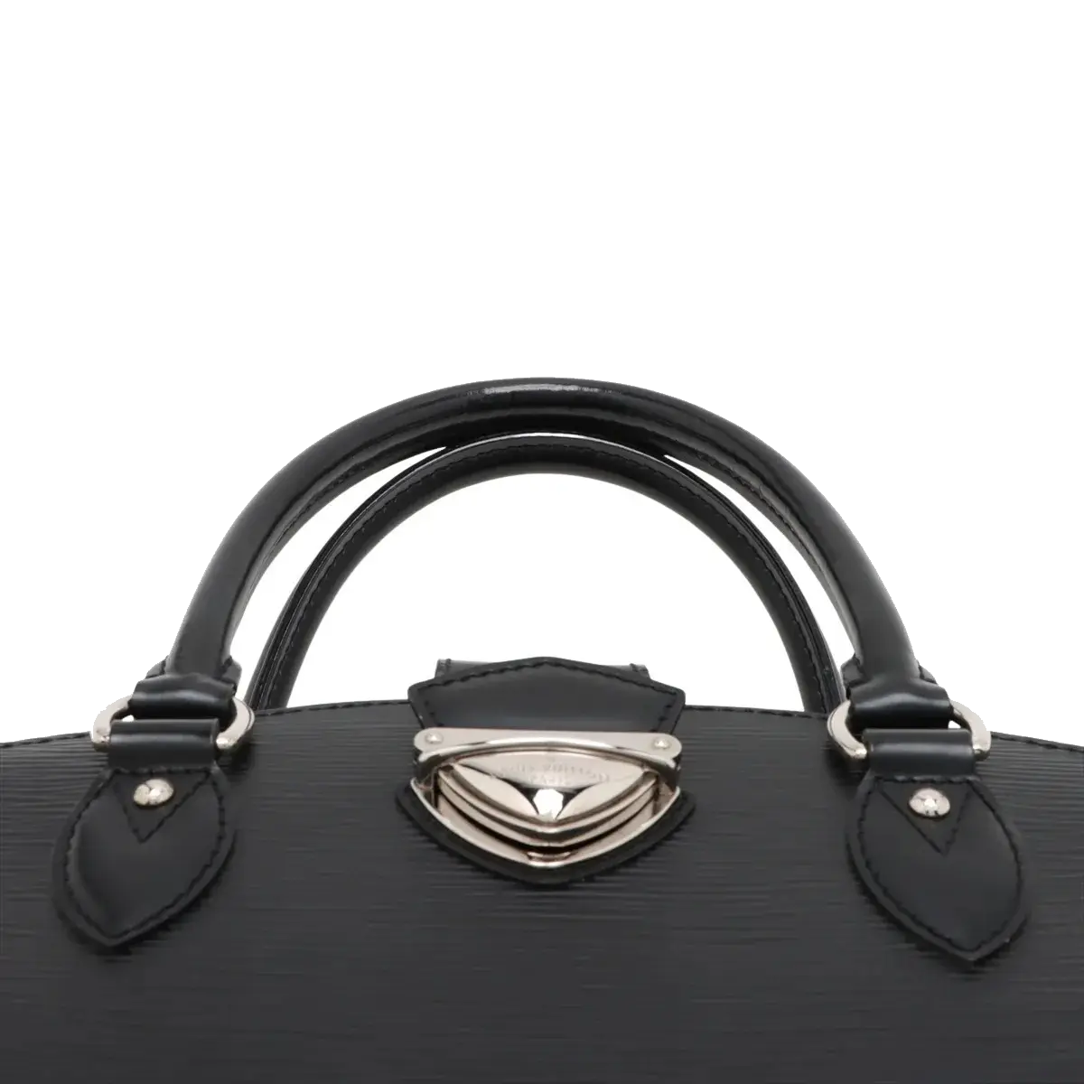 Pre-Loved Pont Neuf Handbag Leather GM with Silver Hardware, Black