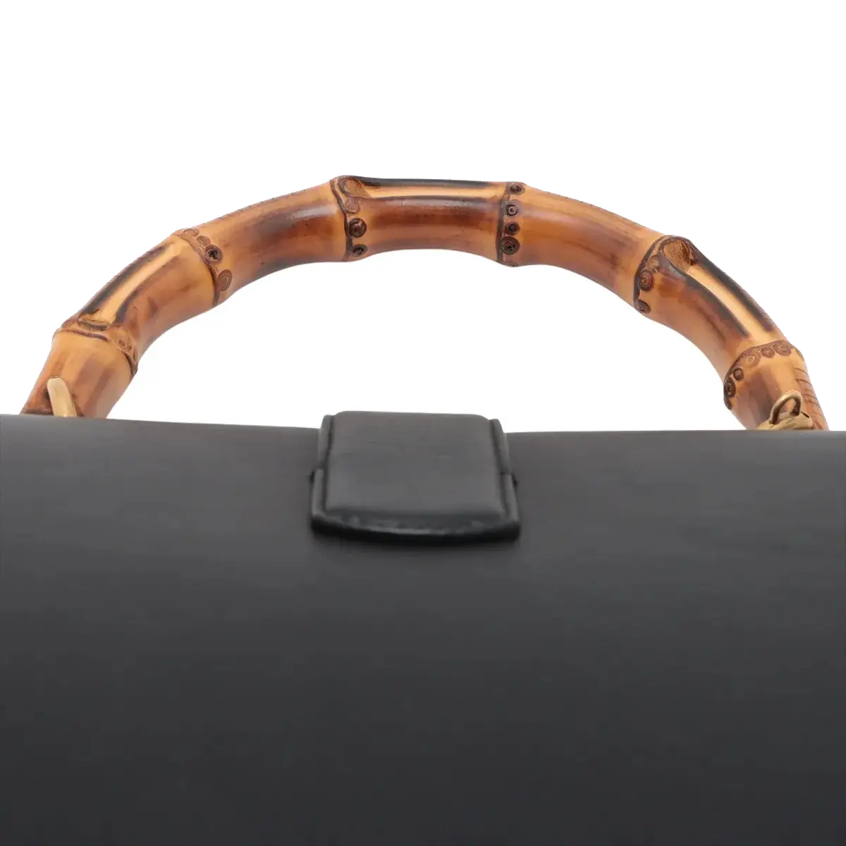 Pre-Loved Dionysus Bamboo Top Handle Handbag Leather Medium with Aged Gold Hardware, Black, Green, Red