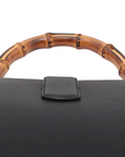 Pre-Loved Dionysus Bamboo Top Handle Handbag Leather Medium with Aged Gold Hardware, Black, Green, Red