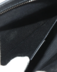 Pre-Loved GG Supreme Web Pouch Pochette Monogram Coated Canvas with Silver Hardware, Black