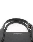 Pre-Loved The Banner Tote Leather Medium with Silver Hardware, Black