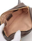 Pre-Loved Ophidia Belt Bag Monogram Coated Canvas Small with Gold Hardware, Beige Ebony