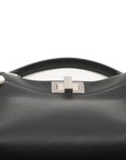 Pre-Loved Peekaboo Handbag Leather Mini with Silver Hardware, Black