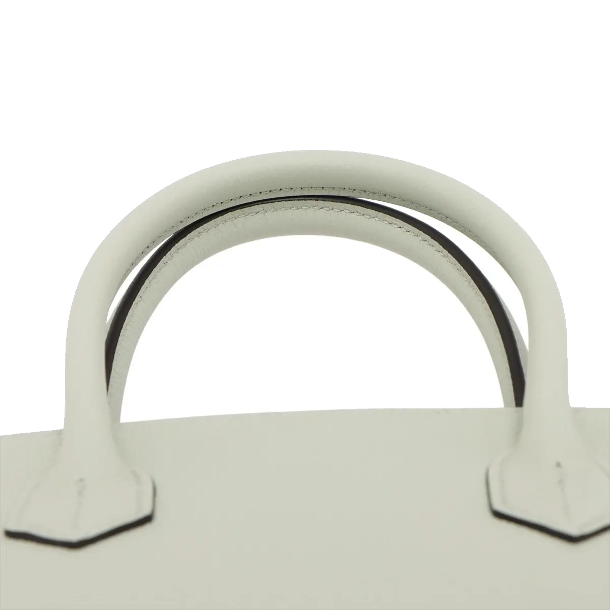 Pre-Loved Birkin Handbag Leather 30 with Palladium Hardware, Vert Fizz