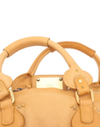 Pre-Loved Paddington Handbag Leather with Gold Hardware, Tan