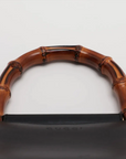 Pre-Loved Nymphaea Handbag Leather Small with Gold Hardware, Black