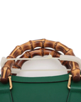 Pre-Loved Diana Bamboo Tote Leather Mini with Gold Hardware, Green