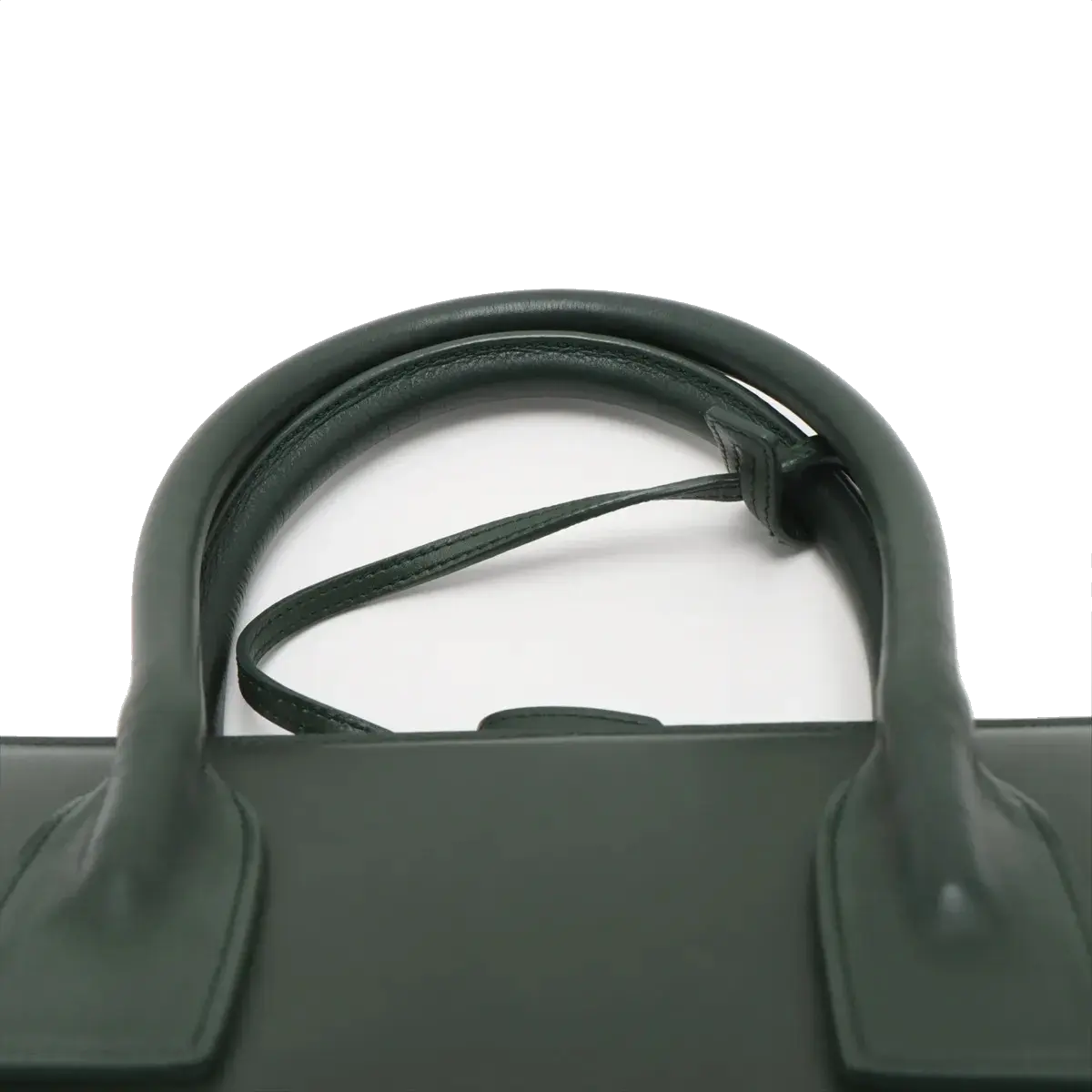 Pre-Loved Sac de Jour Tote Leather Small with Gold Hardware, Dark Green