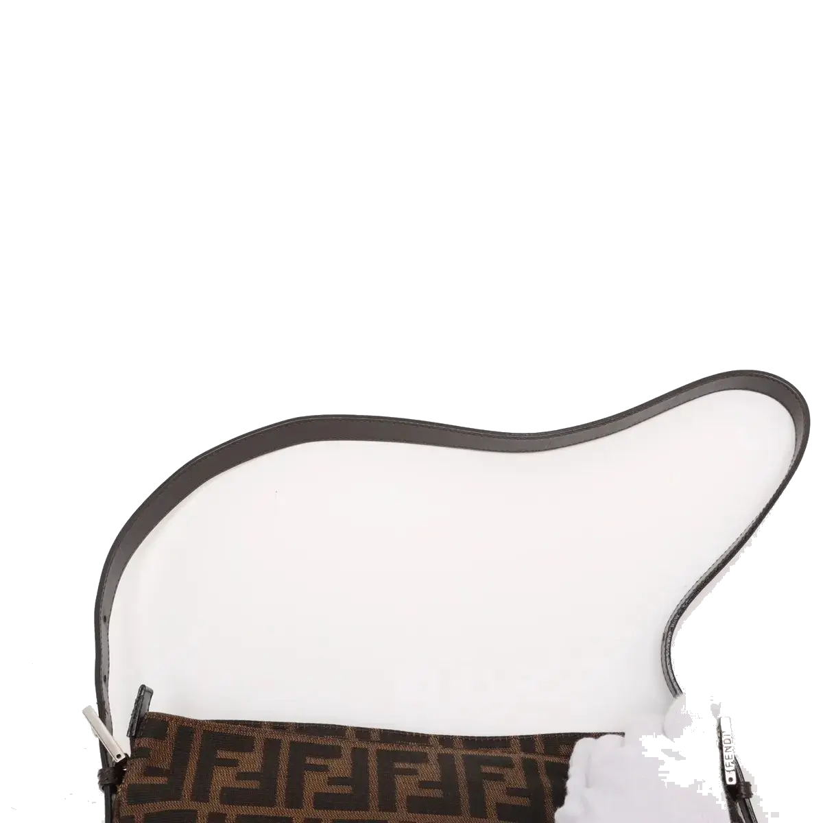 Pre-Loved Mamma Baguette Shoulder Bag Zucca Coated Canvas with Silver Hardware, Brown