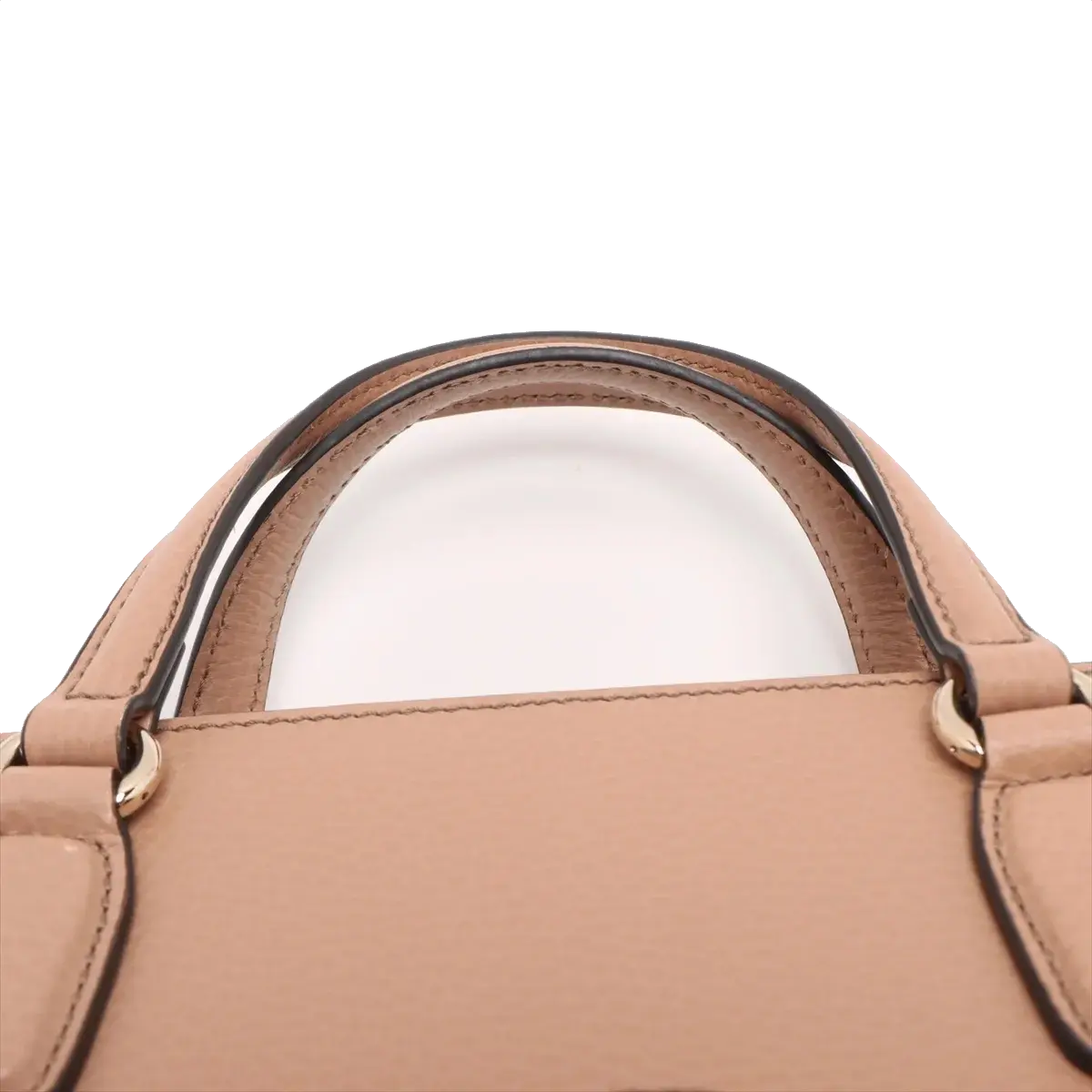Pre-Loved Soho Tote Leather Small with Gold Hardware, Beige