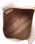 Pre-Loved Check Camera Bag Crossbody Bag Check Canvas Small with Gold Hardware, Beige Check / Cream
