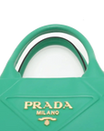 Pre-Loved Symbole Tote Triangle Leather Small with Gold Hardware, Green
