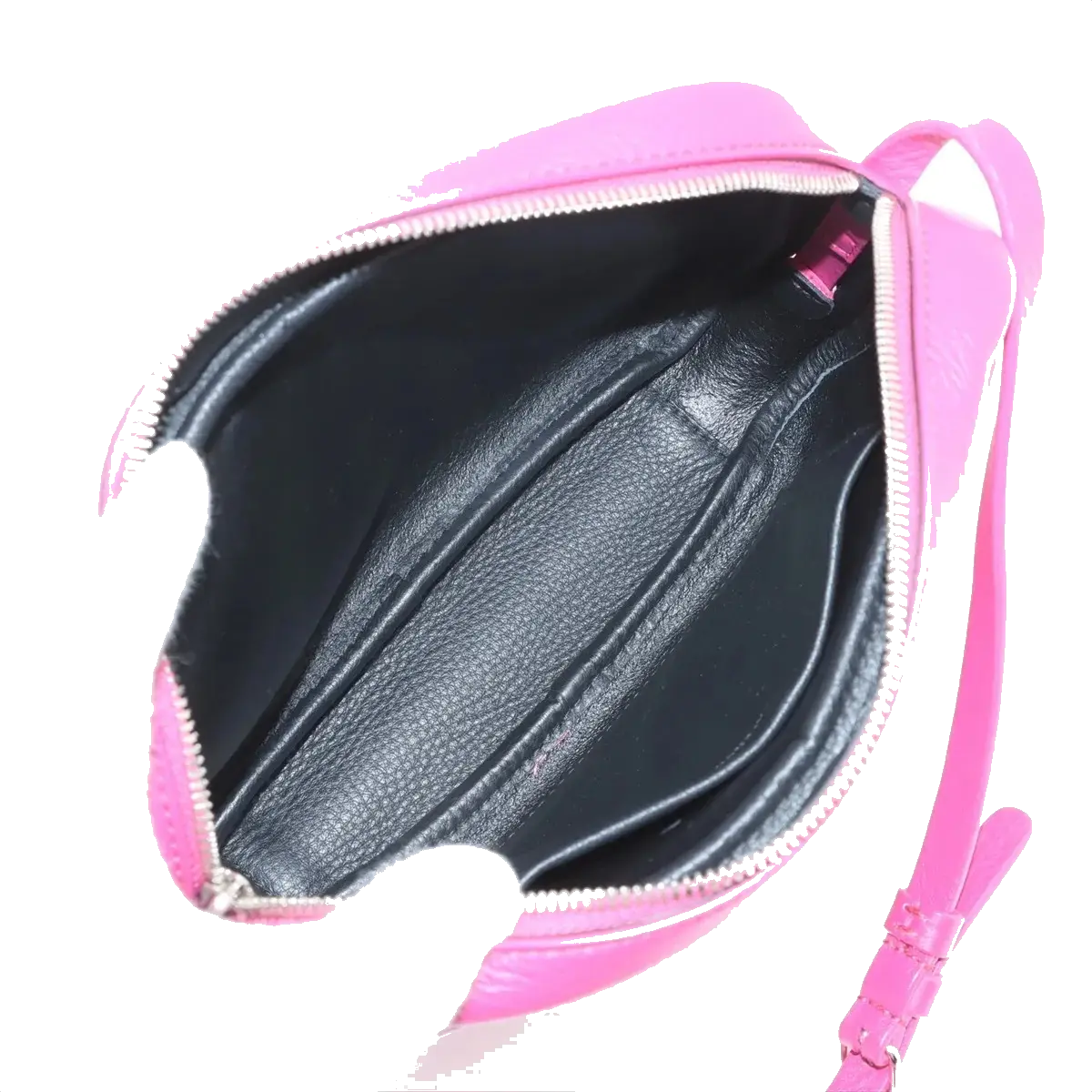 Pre-Loved Everyday Camera Bag Crossbody Bag Leather XS with Silver Hardware, Pink
